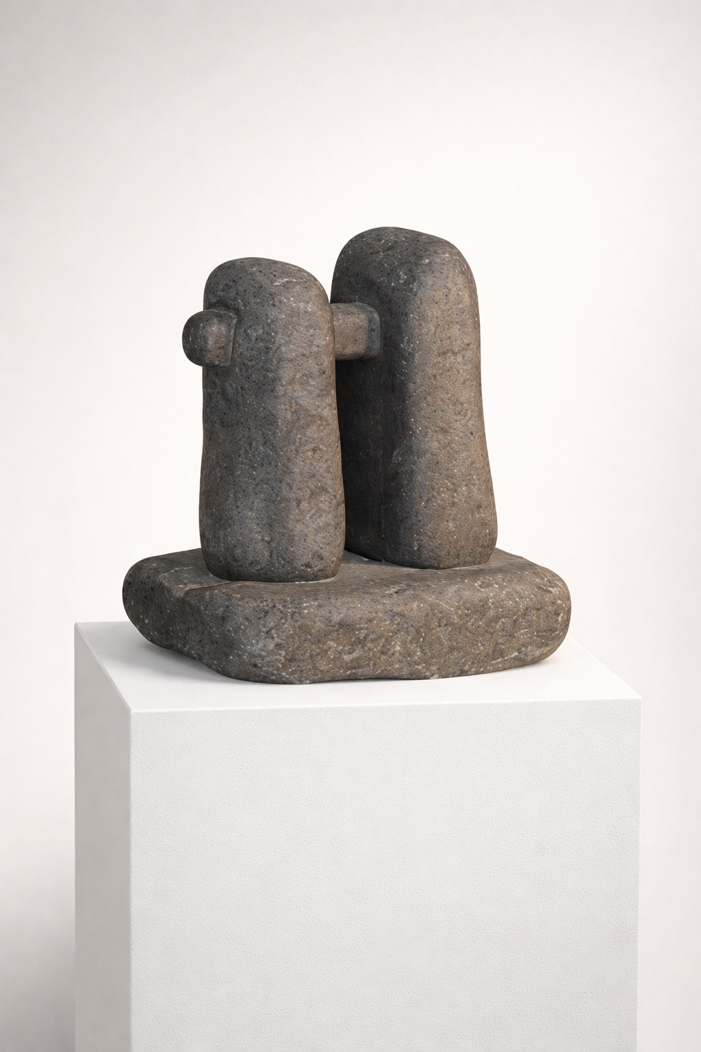 Untitled (Artwork ID 061) by Alejandra Piedra, a vertical contemporary abstract artwork. This slender, unframed composition features minimalist textures and a modern upright format, ideal for sophisticated residential or gallery displays. Sin título (Referencia 061) de Alejandra Piedra, una obra de arte abstracto contemporáneo en formato vertical. Esta composición esbelta y sin enmarcar destaca por sus texturas minimalistas y un formato vertical moderno, ideal para espacios residenciales o galerías sofisticadas.